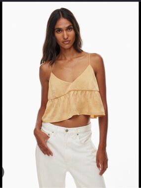Aritzia Satin babydoll tank